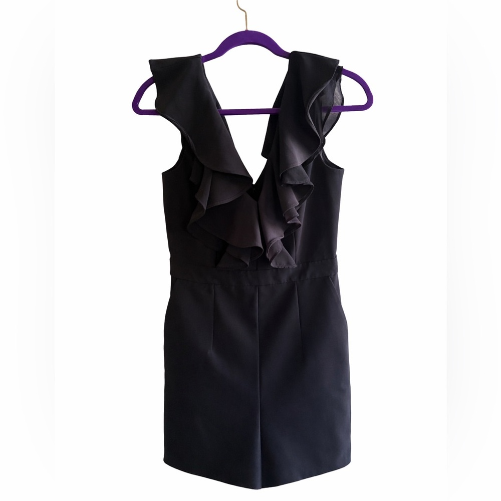 Bardot Black Ruffled Jumpsuit